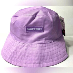 Lilac - Minecraft Reversible Bucket Hat For Kids. One  Size Fits Most.